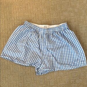 Blue Gingham Women's Shorts/boxer